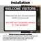 Signmission Welcome Visitors, Vinyl Decal, 7 in x 10 in OS-2PACK-NS-D-710-25588 - alternate 4